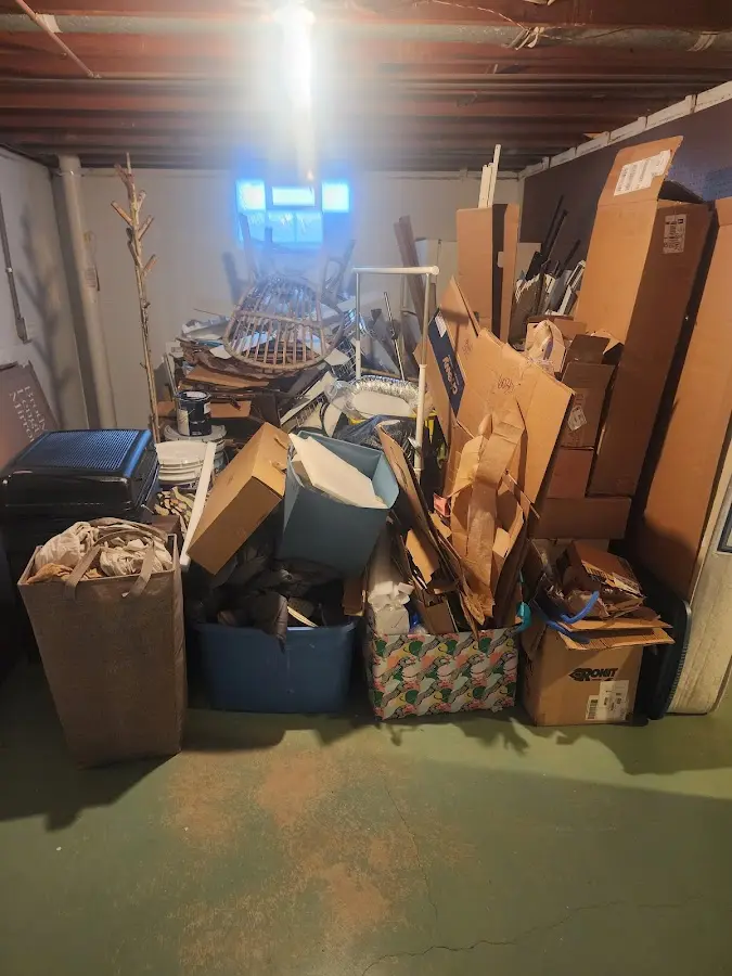 Roll-off dumpster container at job site for Roll Off Dumpster Rental in St. Helena